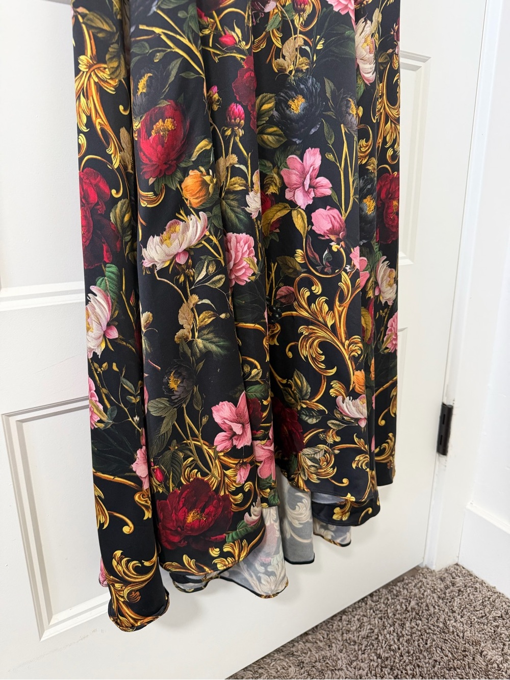 Alice + Olivia Milta Floral Mermaid Slip Dress - Size 8 - Picture 2 of 8